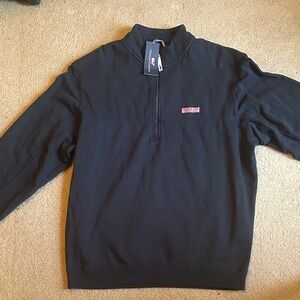 Vineyard Vines Navy Zip-Up Sweater